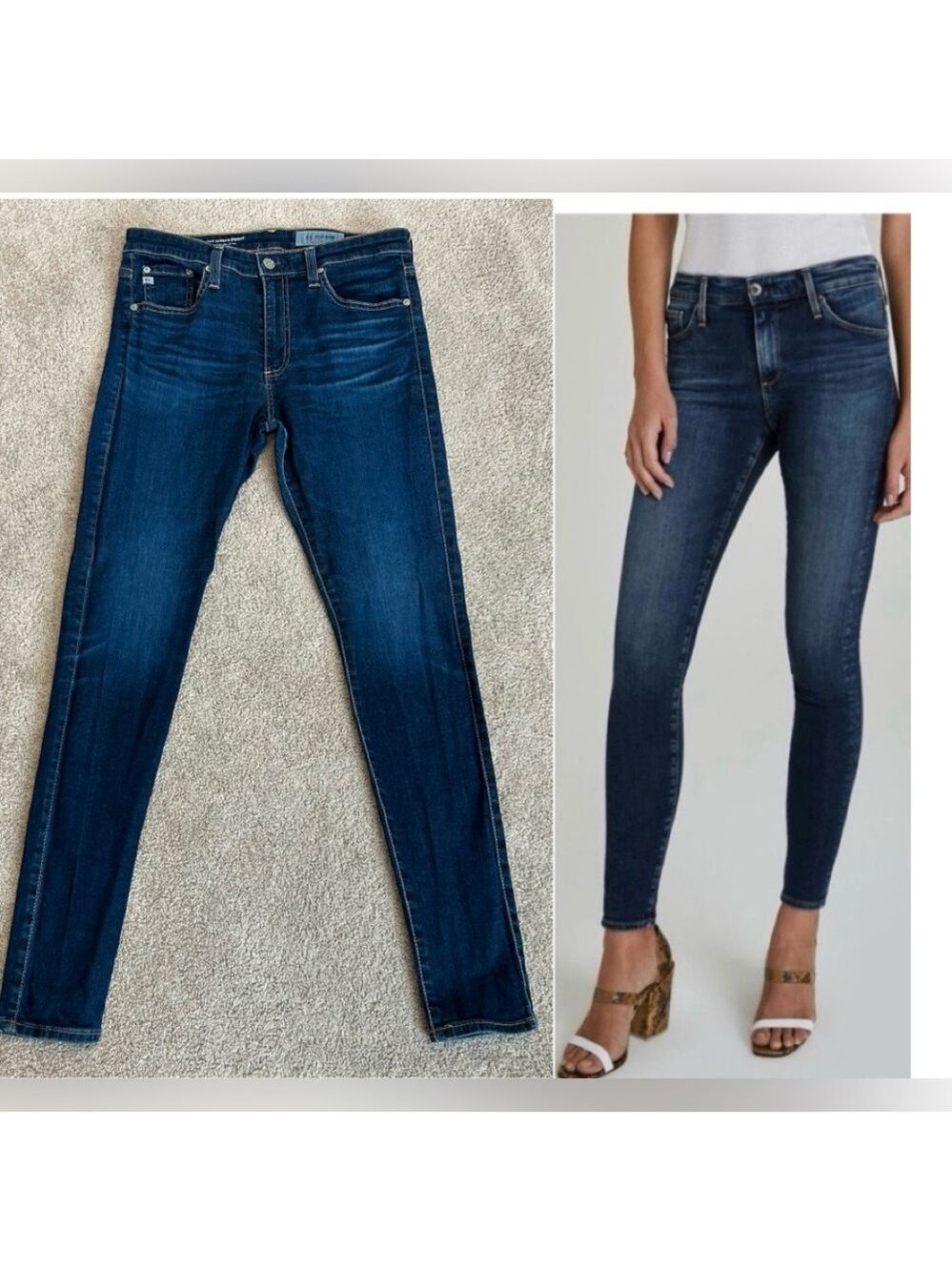 AG Adriano Goldschmied farrah skinny high rise skinny denim jeans Sz 29